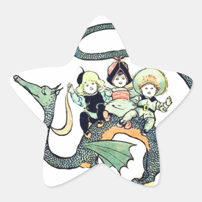 Sticker Étoile Dragon 3 Gras Babes (Devant)