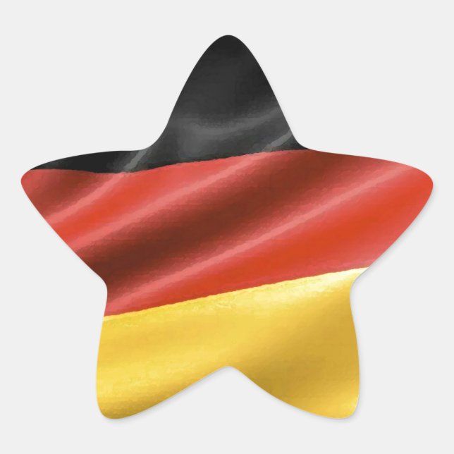 Sticker Étoile Drapeau allemand (Devant)