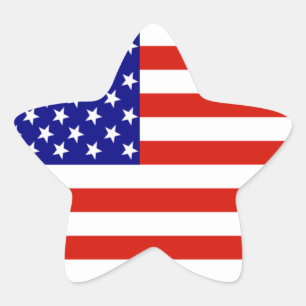 STICKER ÉTOILE DRAPEAU AMÉRICAIN