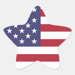 Sticker Étoile Drapeau américain patriotique Drapeau américain ét