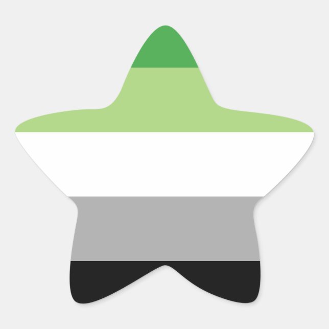 Sticker Étoile Drapeau aromatique (Devant)
