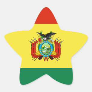 Sticker Étoile Drapeau de Bolivie