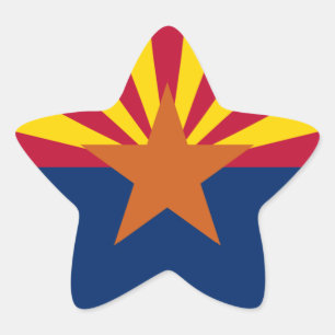 Sticker Étoile Drapeau de l'État d'Arizona