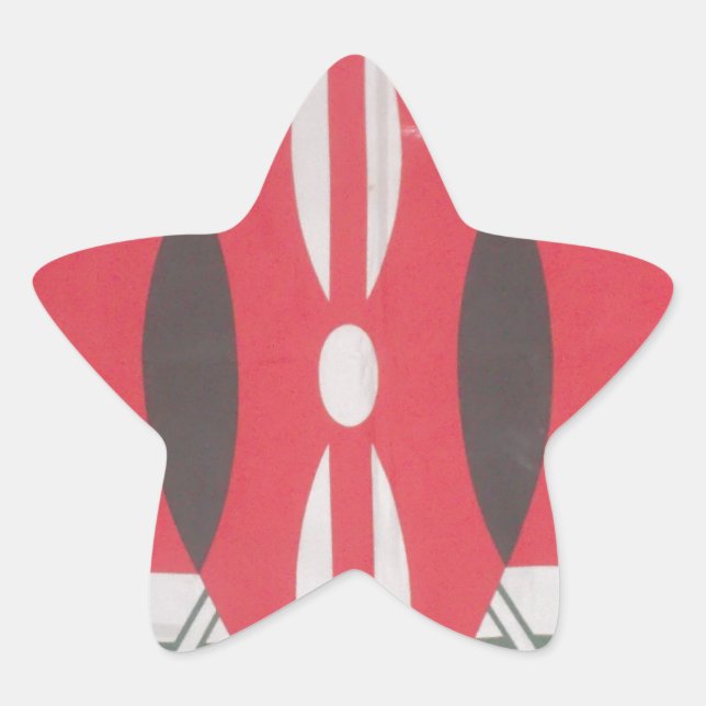 Sticker Étoile Drapeau Harambe vintage Kenya (Devant)