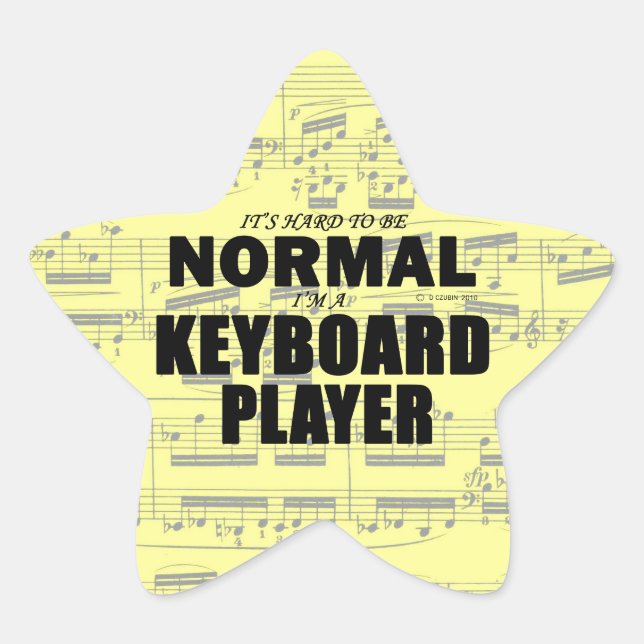 Sticker étoile du Lecteur de clavier normal (Devant)