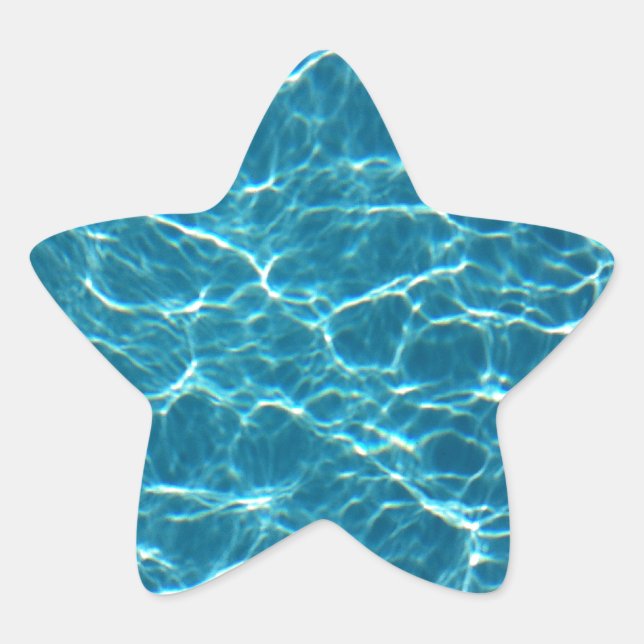 Sticker Étoile Eau de la piscine cool (Devant)