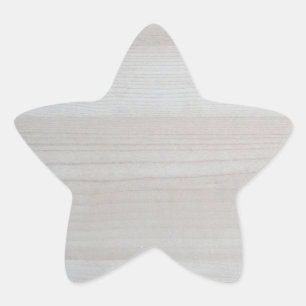 Sticker Étoile Élégant Tendance Bois Modèle Vierge Design Nature