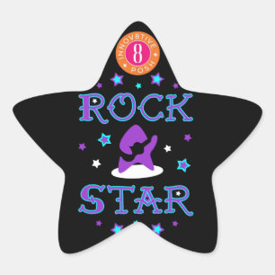 Sticker Étoile Élément de la star du rock