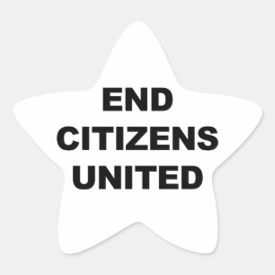 Sticker Étoile End Citizens United