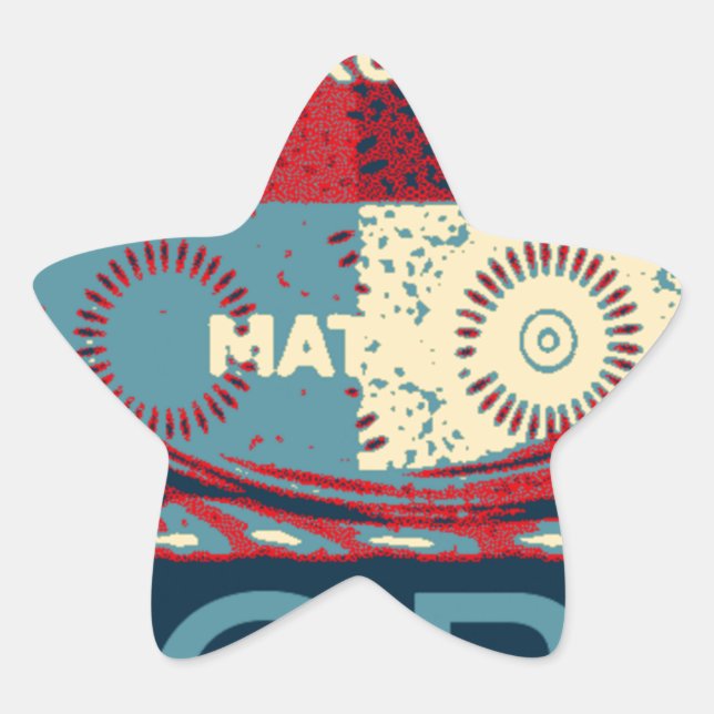 Sticker Étoile Espoir Pacifique : Un Design Calme Hakuna Matata (Devant)