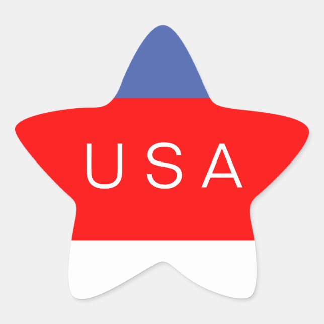 Sticker Étoile Etats-Unis American Flag Star Design (Devant)