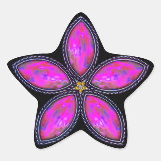 Sticker Étoile Étoile à bijoux - Magenta