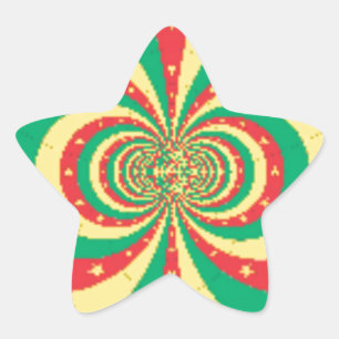 Sticker Étoile étoile à cinq branches République du Cameroun