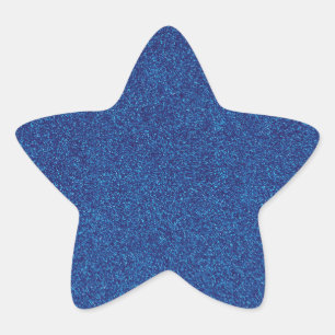 Sticker Étoile Étoile bleue de 18 de parties scintillantes