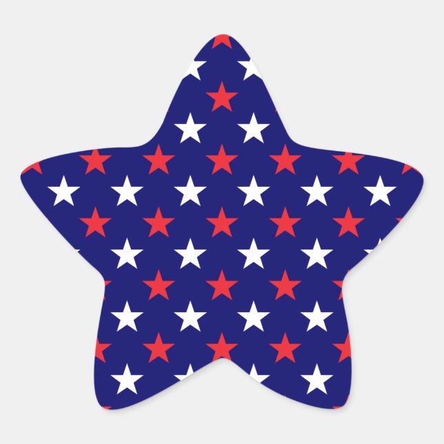 Sticker Étoile Étoiles patriotiques 1 (Devant)