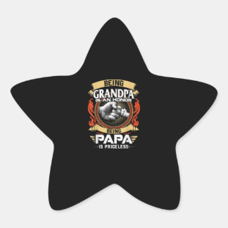 Sticker Étoile Être Grand-Père Est Un Honneur Être PaPa Est Inest
