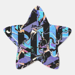 Sticker Étoile Eyesore classique collant rond classique