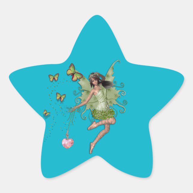 Sticker Étoile Fairy queen cadeau (Devant)