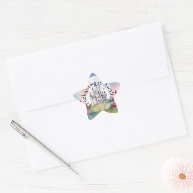 Sticker Étoile Fairy Tale Castle Party (Enveloppe)