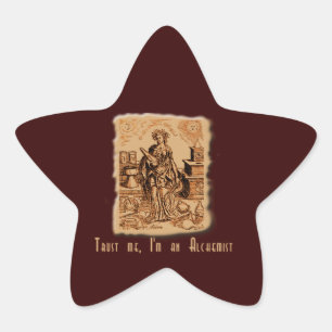 Sticker Étoile Faites-moi confiance Je suis un alchimiste !
