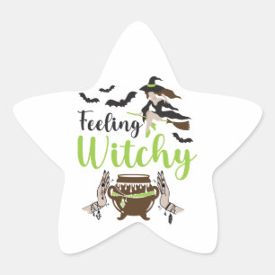 Sticker Étoile Feeling witchy magic halloween