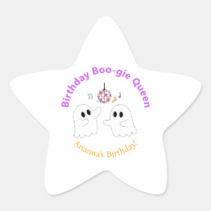 Sticker Étoile Fête d'anniversaire d'Halloween Éffrayant Dancef