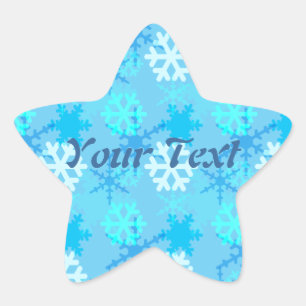 Sticker Étoile Flûte à neige personnalisable