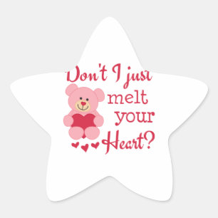 Sticker Étoile Fonte du coeur de l'ours