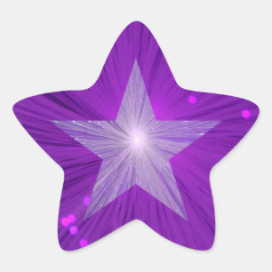 Sticker Étoile Forme étoile autocollante violette