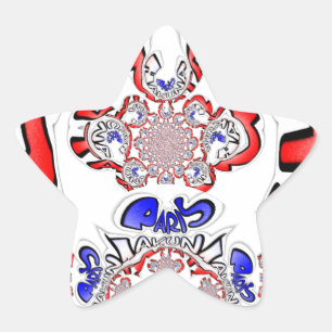 Sticker Étoile French Twist Hakuna Matata : Unique Mélange Cultur
