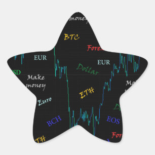 Sticker Étoile Gagnez de l'argent sur Forex