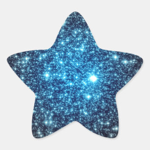 Sticker Étoile Galaxie bleue et noire