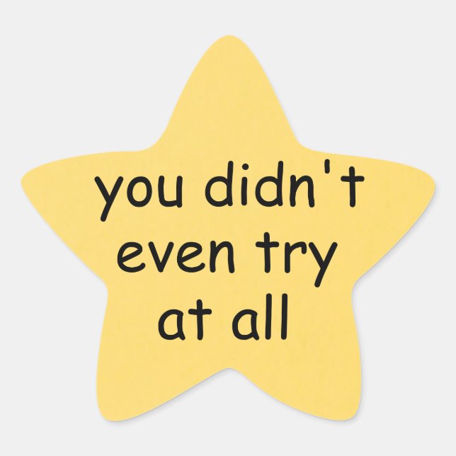 Sticker Étoile Gold Star (Devant)