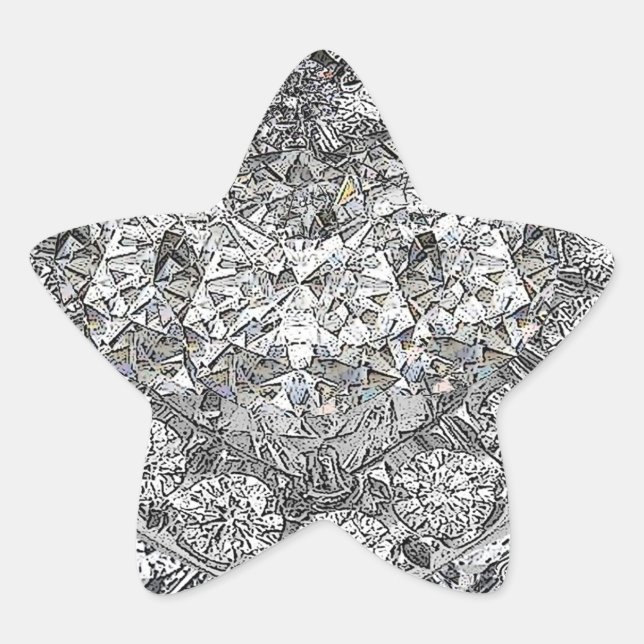 Sticker Étoile Gotta Lotta Diamonds Arrière - plan (Devant)