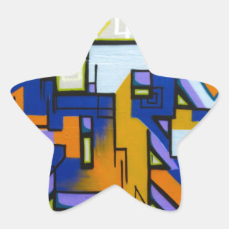 Sticker Étoile Graffiti