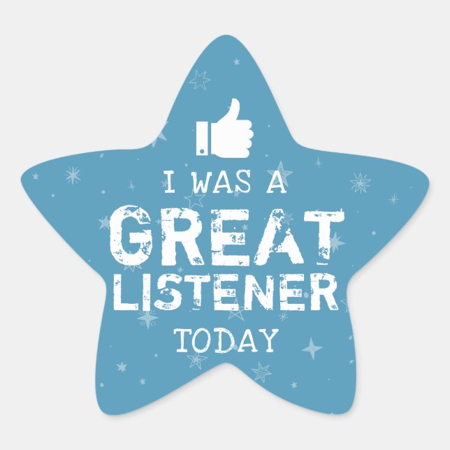 Sticker Étoile Grand récepteur | Teachers Blue (Devant)