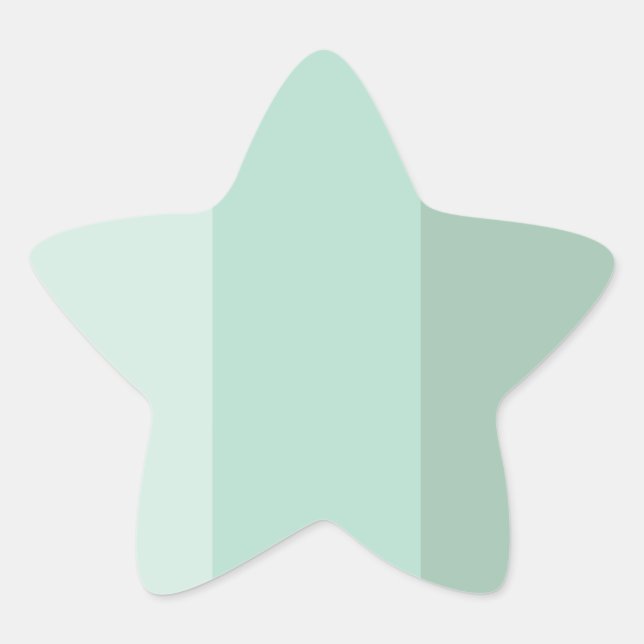 Sticker Étoile Green ombre (Devant)