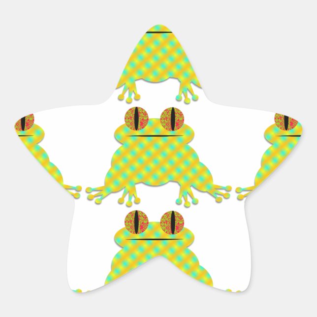 Sticker Étoile Grenouille mûre (Devant)