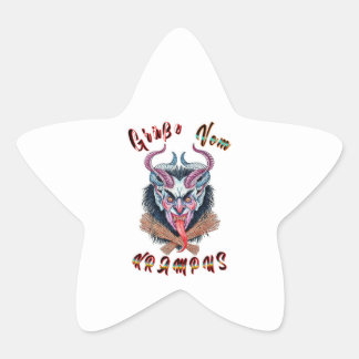Sticker Étoile Grüße Vom Krampus Yule Devil Décembre Krampusnacht