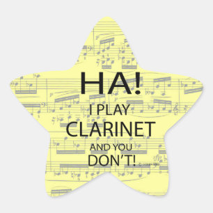 Sticker étoile Ha Clarinet