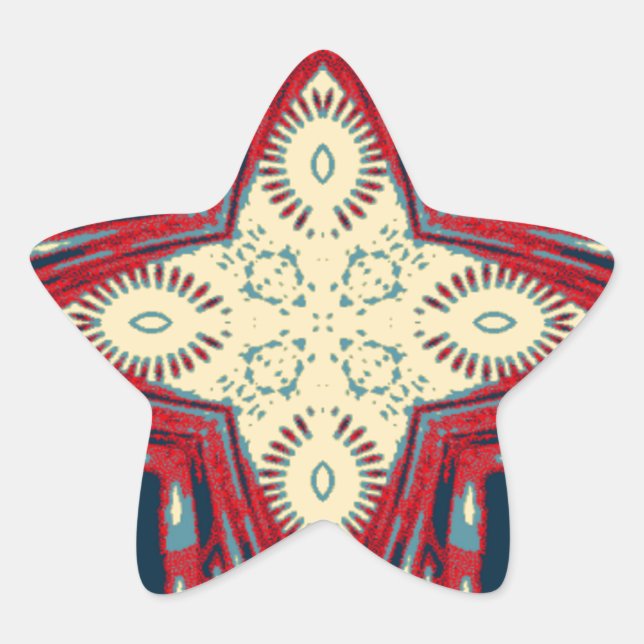 Sticker Étoile Hakuna Matata Texte Hope Art Abstrait Design d'imp (Devant)