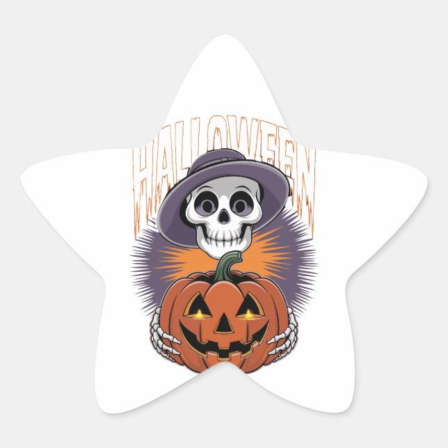 Sticker Étoile Halloween (Devant)