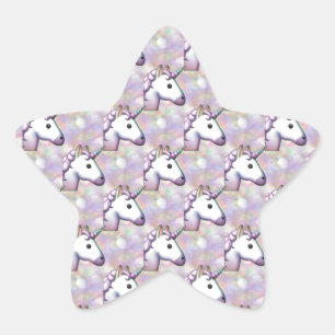 Sticker Étoile hologramme licorne émoji