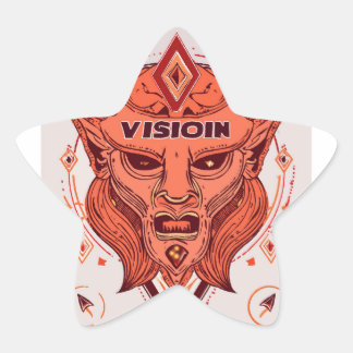 Sticker Étoile Horizon du rêveur : Citations de vision inspiratio