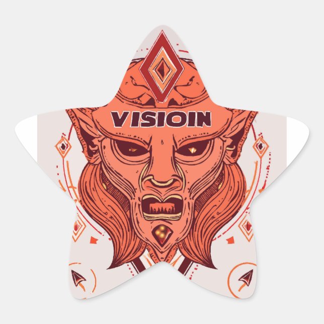 Sticker Étoile Horizon du rêveur : Citations de vision inspiratio (Devant)