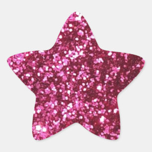 STICKER ÉTOILE HOT NEON PINK SPARKLE PARTIES SCINTILLANT ARRIÈRE
