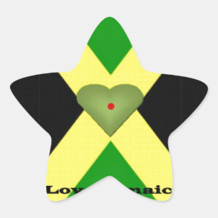 Sticker Étoile I Love Jamaica Have a Nice Day and a Better Night