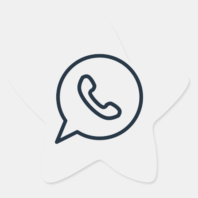 Sticker Étoile icône-whatsapp-qu'est-ce que-whatsapp (Devant)