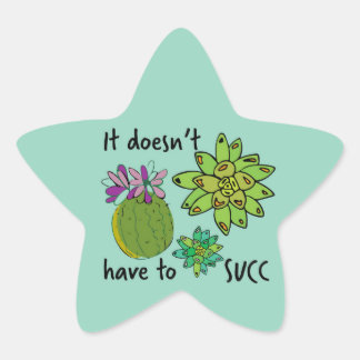 Sticker Étoile il n'est pas nécessaire de sucer
