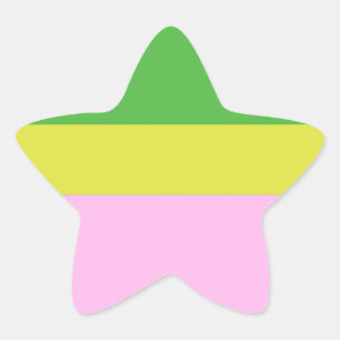 Sticker Étoile image trois couleurs art